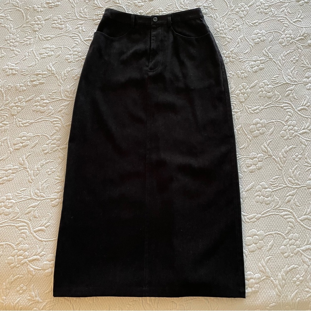 Talbots | Black Suede Skirt